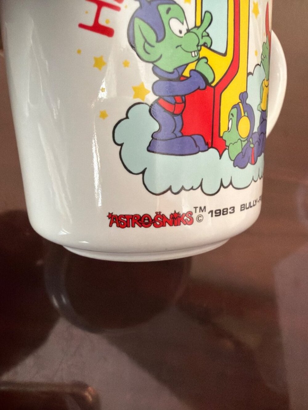 1983 Astrosniks Coffee Mugs Bully Figuren Star Power Korea Set of 4 - Picture 9 of 15